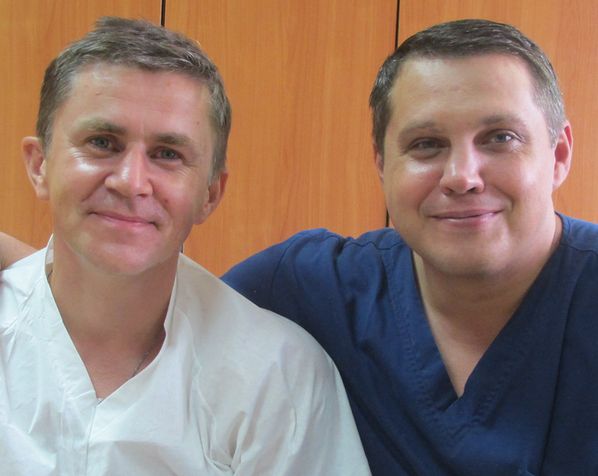 С однокурсником и коллегой (Губков Илья Иванович ГБ 26)